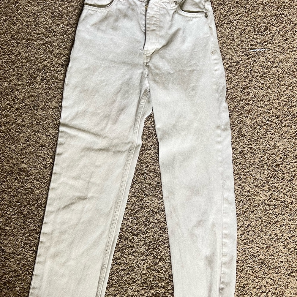 Zara Cream Denim Pants